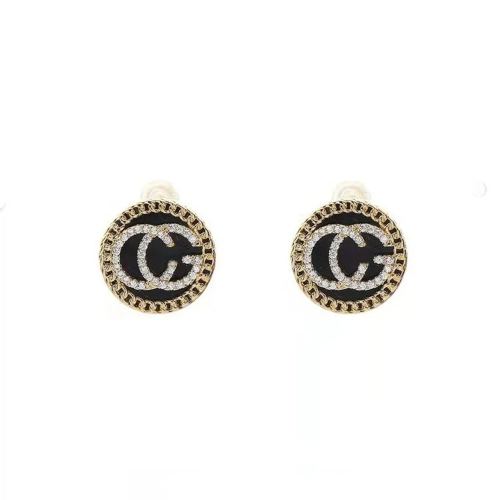 Modern Initial Letter Stud Earrings