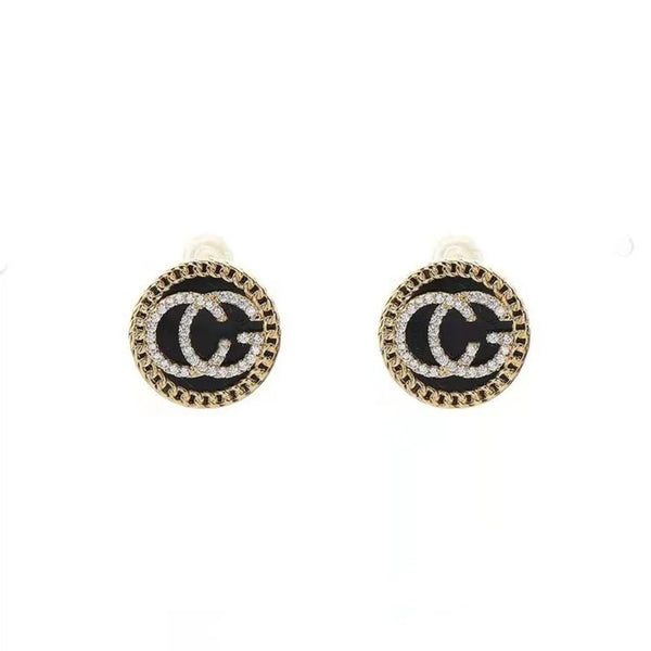 Modern Initial Letter Stud Earrings